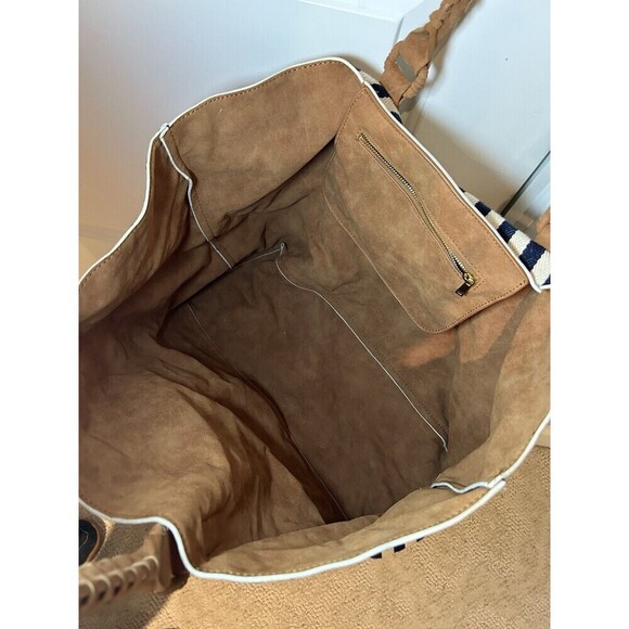 MERONA Navy and White Stripe Weekender Bag - Picture 2 of 5